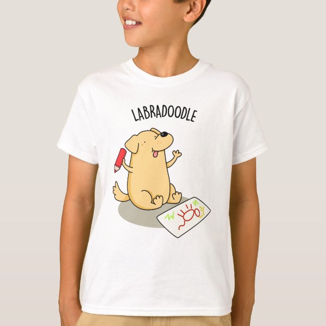 Labradoodle Funny Labrador Dog Pun  T-Shirt (Front)