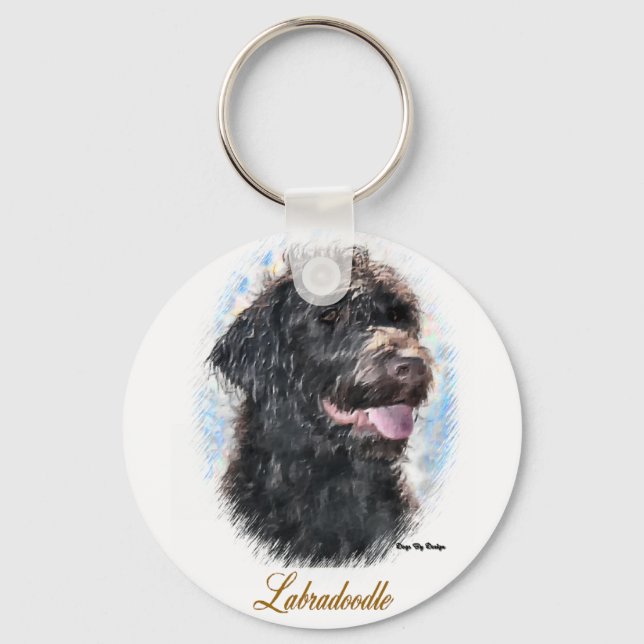 Labradoodle Gifts Keychain (Front)