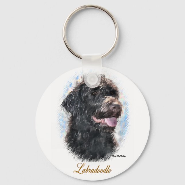 Labradoodle Gifts Keychain (Front)