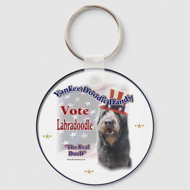 Labradoodle Gifts Keychain (Front)