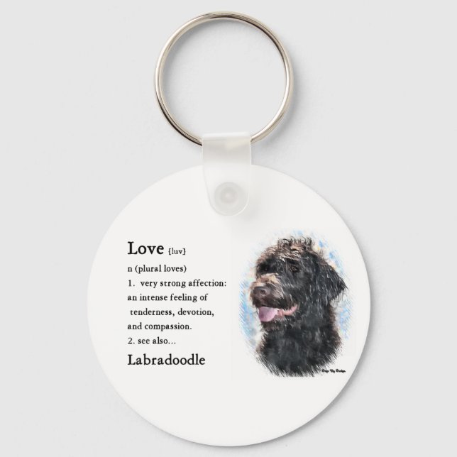 Labradoodle Gifts Keychain (Front)