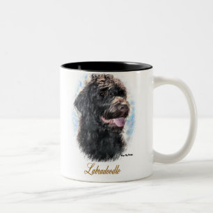 Labradoodle Gifts Two-Tone Coffee Mug