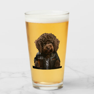 Labradoodle, goldendoodle, bernedoodle funny gift glass