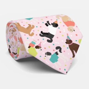 Labradoodle / Goldendoodle Birthday Party Neck Tie
