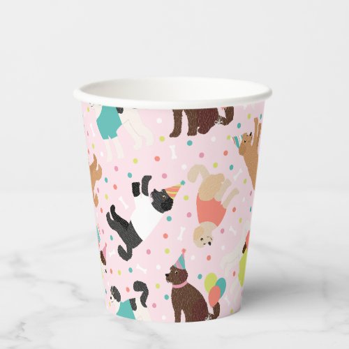 Labradoodle  Goldendoodle Birthday Party Paper Cups