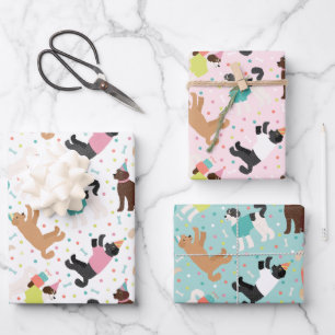 Labradoodle / Goldendoodle Birthday Party Wrapping Paper Sheets