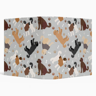 Labradoodle / Goldendoodle Bones and Paws 3 Ring B Binder