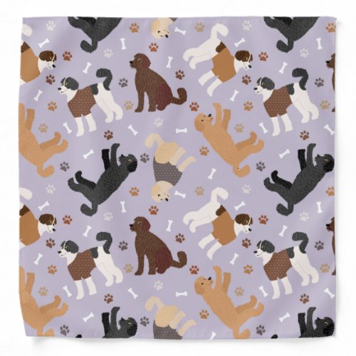 Labradoodle  Goldendoodle Bones and Paws Bandana