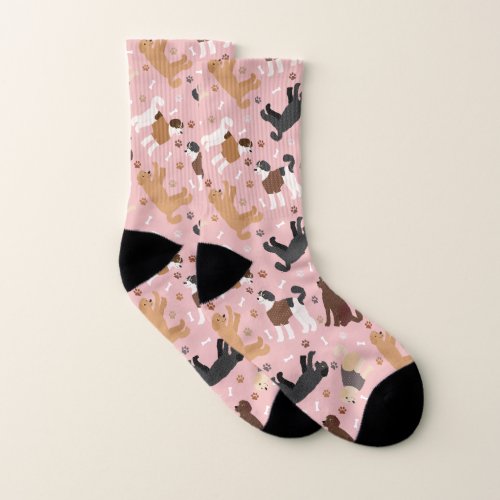 Labradoodle  Goldendoodle Bones and Paws Socks