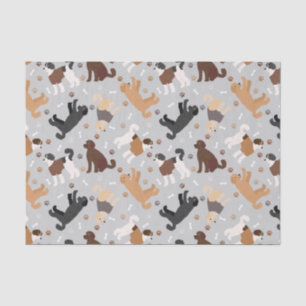 Labradoodle / Goldendoodle Bones and Paws Tissue Paper