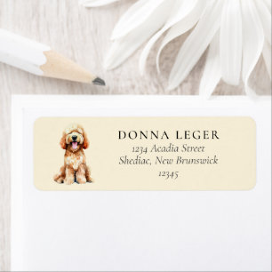 Labradoodle Goldendoodle Dog Address Label