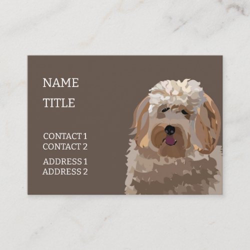 Labradoodle Goldendoodle Poodle Dog Pet   Business Card