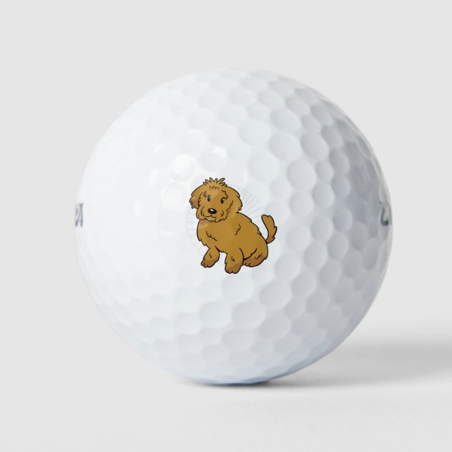 Labradoodle Golf Balls (Front)