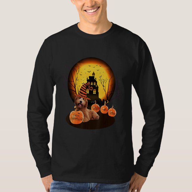 Labradoodle Halloween For Kids Mom Dad Love Dog T-Shirt (Front)