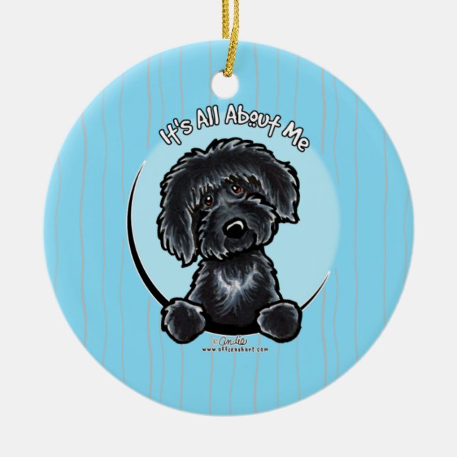 Labradoodle IAAM Carribean Ceramic Ornament (Front)