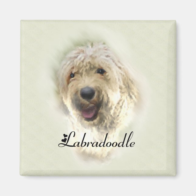 Labradoodle Lovers Gifts Magnet (Front)