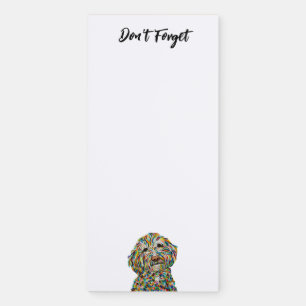 Labradoodle Magnetic Notepad