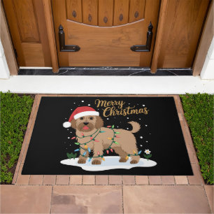 Labradoodle Merry Christmas Funny Xmas Dog Lover Doormat
