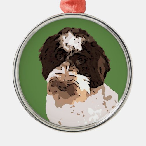 LABRADOODLE METAL ORNAMENT