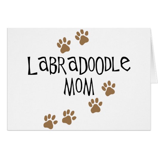 Labradoodle Mom Cards (Front Horizontal)