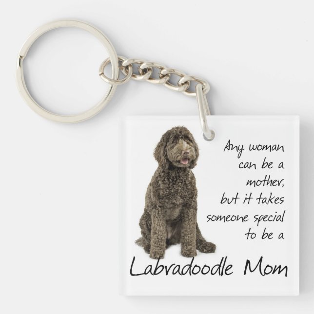 Labradoodle Mom Keychain (Front)