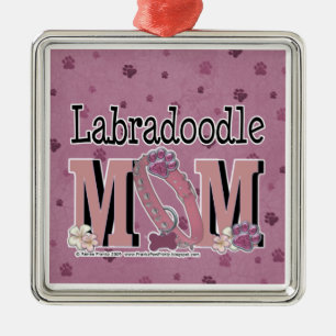 LabraDoodle MOM Metal Ornament