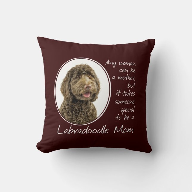 Labradoodle Mom Pillow (Front)