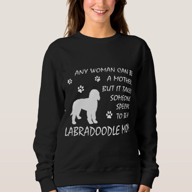 Labradoodle Mom Sweatshirt Birthday Dog Mama Gifts (Front)