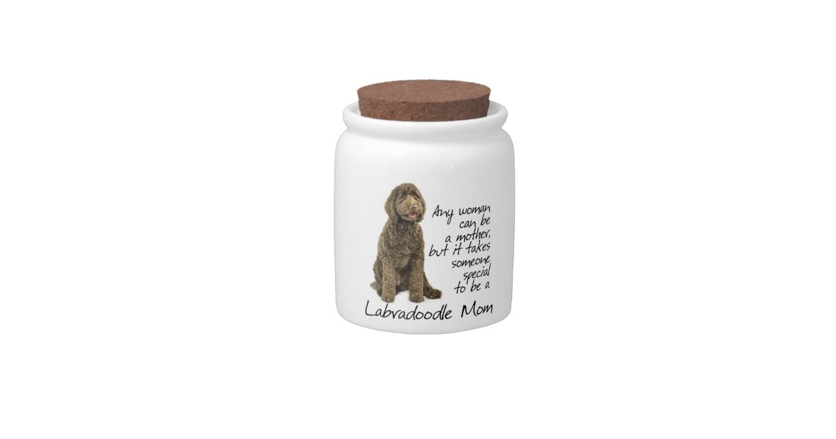 Labradoodle Mom Treat Jar Zazzle