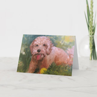 Labradoodle or Goldendoodle Card for any ocassion