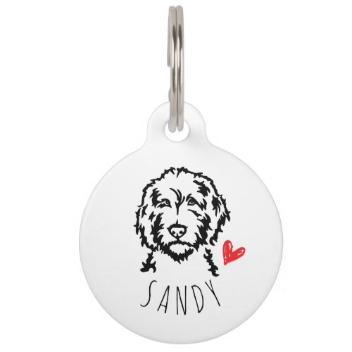 Labradoodle or Goldendoodle Personalized ID Tag