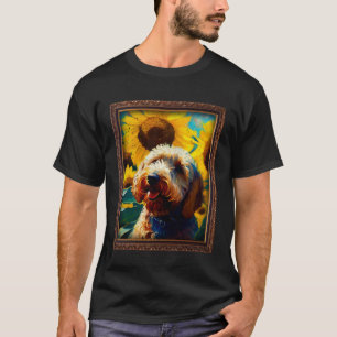 Labradoodle Painting Sunflower Flower Mom Women Fl T-Shirt