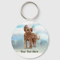 Personalised Cockapoo Dog Keyring Bag Tag Keychain