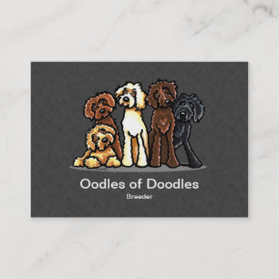 Labradoodle Rainbow Pet Business Cards