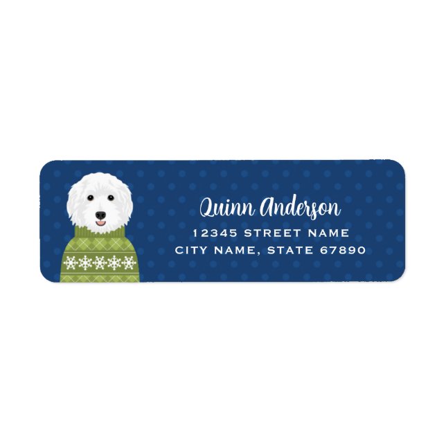 Labradoodle Return Address Labels (Front)