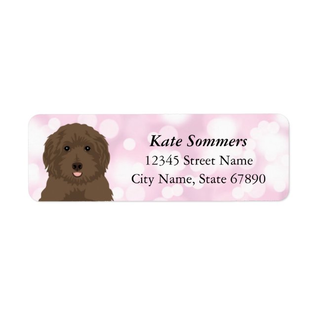 Labradoodle Return Address Labels (Front)