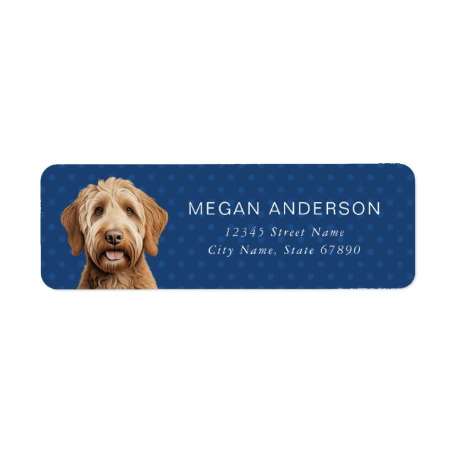 Labradoodle Return Address Labels (Front)