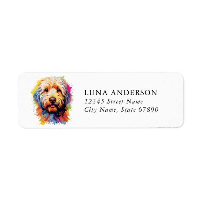 Labradoodle Return Address Labels (Front)