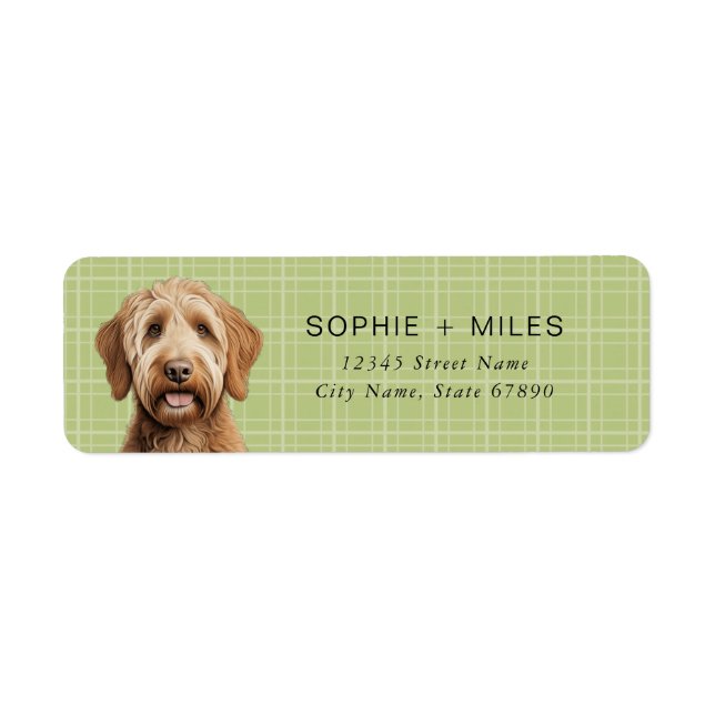 Labradoodle Return Address Labels (Front)