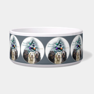 Labradoodle Trio Christmas  Bowl