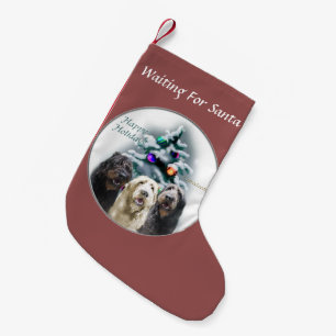 Labradoodle Trio Christmas Small Christmas Stocking