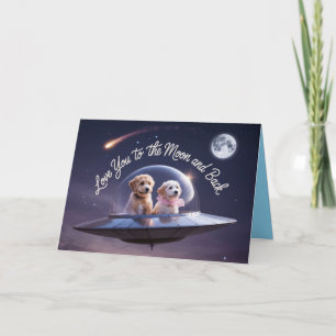 Labradoodle Valentine Card