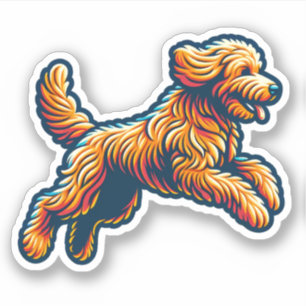 Labradoodle Vinyl Dog Sticker