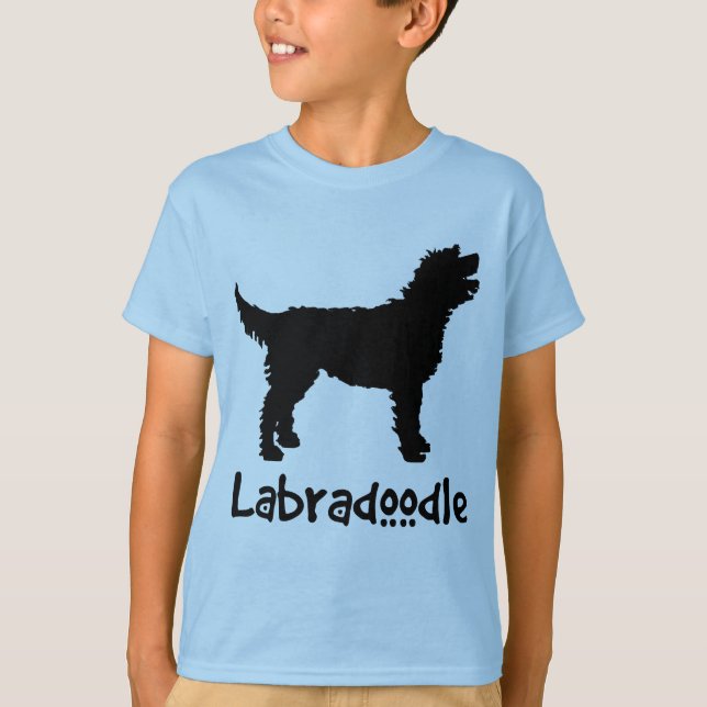 Labradoodle w/ Cool Text (in black) T-Shirt (Front)