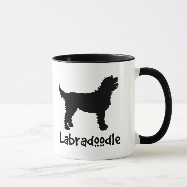 Labradoodle w/ Cool Text Mug (Right)