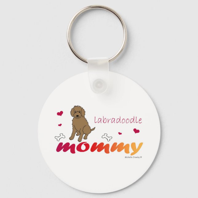 LabradoodleChoco Keychain (Front)