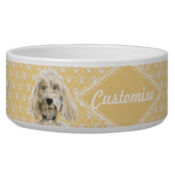 ©labradoodlefriends Dog Labradoodle Bowl Yellow by LabradoodleLove at Zazzle