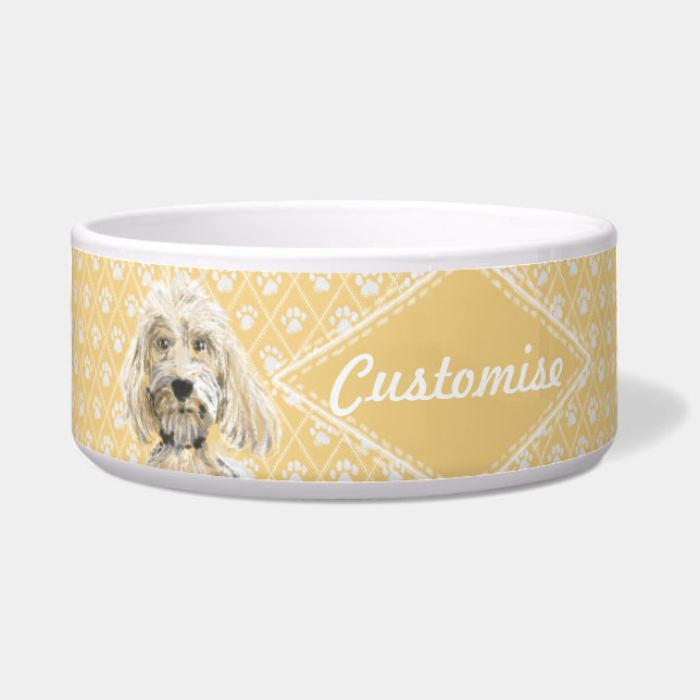 ©LabraDoodleFriends Dog Labradoodle Bowl Yellow (Front)