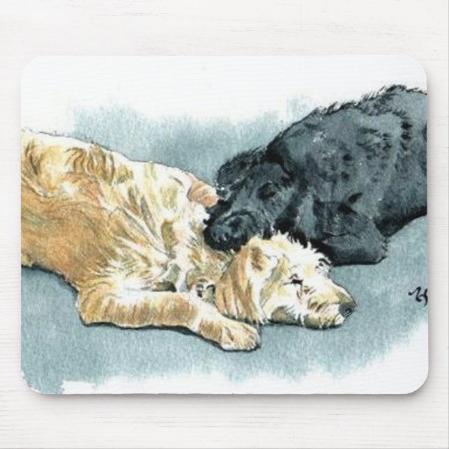 Labradoodles in Love Mousepad (Front)
