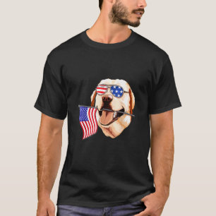 Labrador American Flag Patriotic Labrador T-Shirt